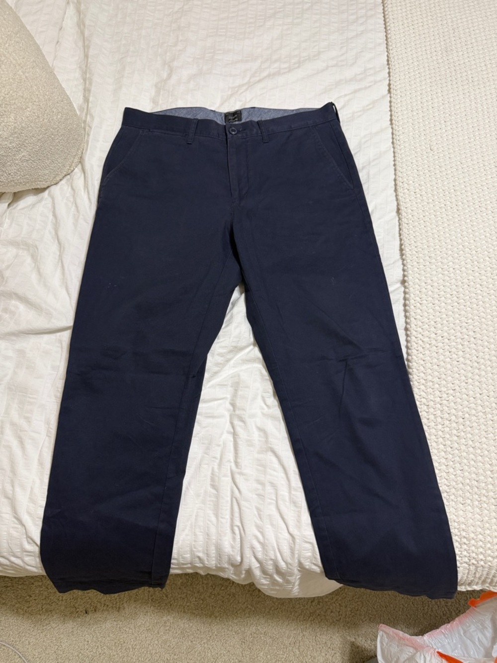 J Crew Navy Chino Pants 32/32